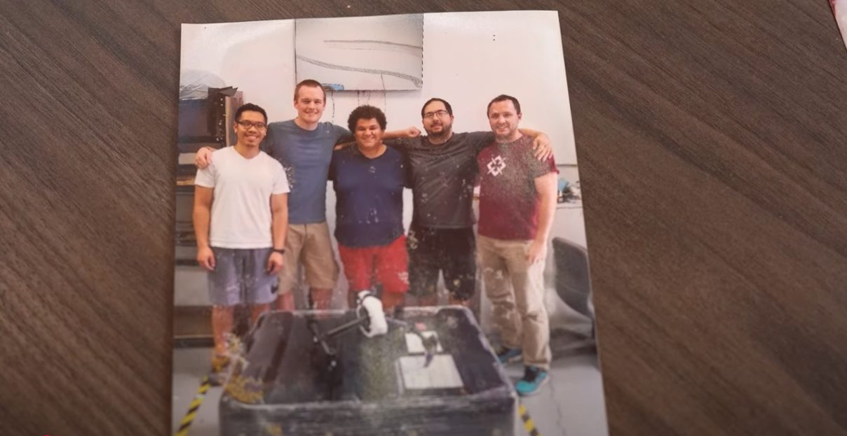 Photo of the early days of Asylon and its co-founders and team members