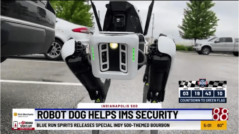 Robotic Security Dog Joins Race Day Security | WISHTV.COM